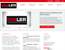 Tablet Screenshot of irmler-motorsport.de
